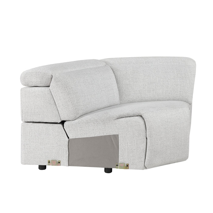 9455CLD*5LRRRPWH (5)5-Piece Modular Power Reclining Sectional with Power Headrests, Charging Ports - 9455CLD*5LRRRPWH