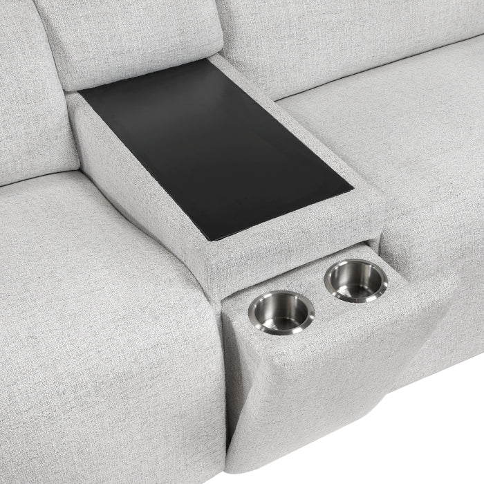 9455CLD*6LRRRPWH (6)6-Piece Modular Power Reclining Sectional with Power Headrests, Charging Ports - 9455CLD*6LRRRPWH