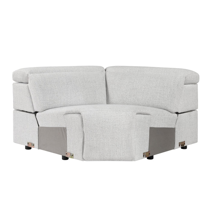 9455CLD*6LRRRPWH (6)6-Piece Modular Power Reclining Sectional with Power Headrests, Charging Ports - 9455CLD*6LRRRPWH