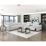 9455CLD*6LRRRPWH (6)6-Piece Modular Power Reclining Sectional with Power Headrests, Charging Ports - 9455CLD*6LRRRPWH