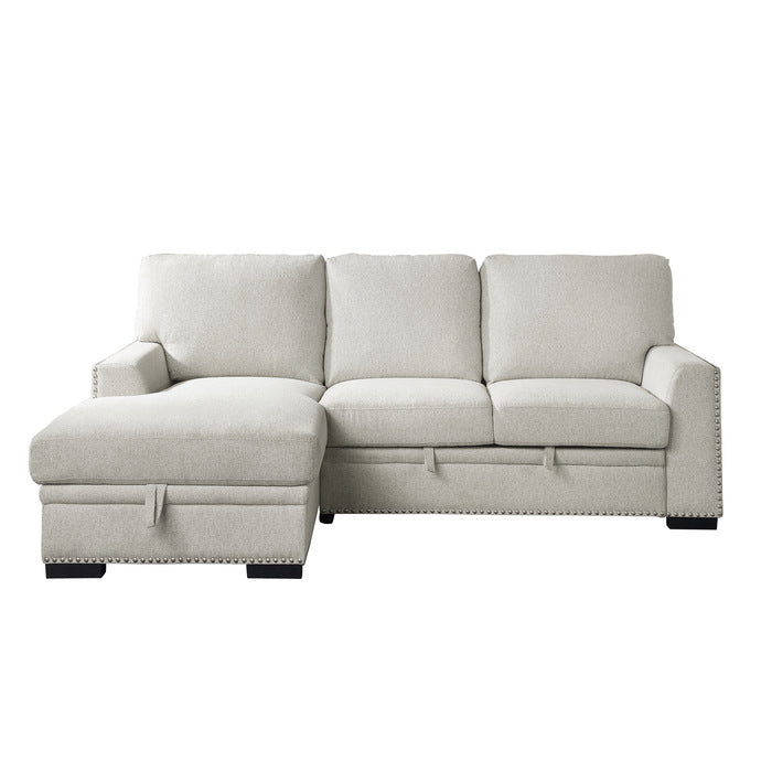 9468BE*2LC2R (2)2-Piece Sectional with Pull-out Bed and Left Chaise with Hidden Storage - 9468BE*2LC2R
