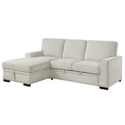 9468BE*2LC2R (2)2-Piece Sectional with Pull-out Bed and Left Chaise with Hidden Storage - 9468BE*2LC2R