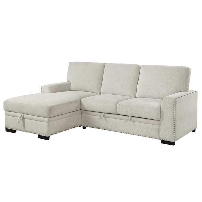 9468BE*2LC2R (2)2-Piece Sectional with Pull-out Bed and Left Chaise with Hidden Storage - 9468BE*2LC2R