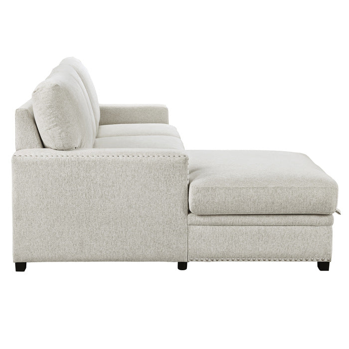 9468BE*2LC2R (2)2-Piece Sectional with Pull-out Bed and Left Chaise with Hidden Storage - 9468BE*2LC2R