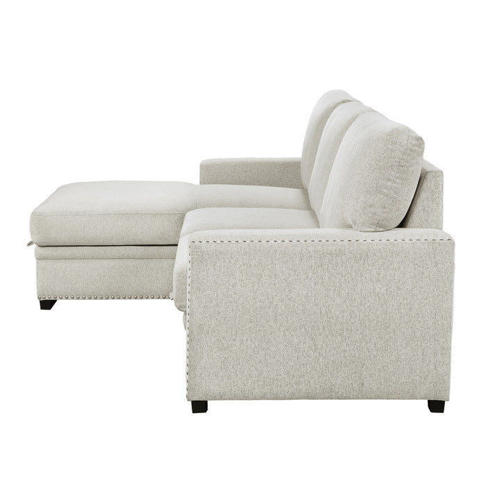 9468BE*2LC2R (2)2-Piece Sectional with Pull-out Bed and Left Chaise with Hidden Storage - 9468BE*2LC2R