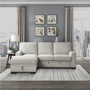 9468BE*2LC2R (2)2-Piece Sectional with Pull-out Bed and Left Chaise with Hidden Storage - 9468BE*2LC2R