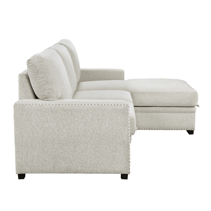 9468BE*2RC2L (2)2-Piece Sectional with Pull-out Bed and Right Chaise with Hidden Storage - 9468BE*2RC2L