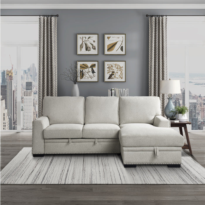 9468BE*2RC2L (2)2-Piece Sectional with Pull-out Bed and Right Chaise with Hidden Storage - 9468BE*2RC2L