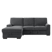 9468CC*2LC2R (2)2-Piece Sectional with Pull-out Bed and Left Chaise with Hidden Storage - 9468CC*2LC2R