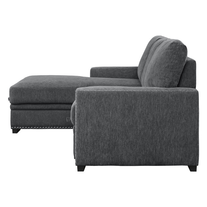 9468CC*2LC2R (2)2-Piece Sectional with Pull-out Bed and Left Chaise with Hidden Storage - 9468CC*2LC2R