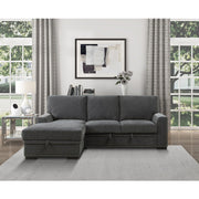 9468CC*2LC2R (2)2-Piece Sectional with Pull-out Bed and Left Chaise with Hidden Storage - 9468CC*2LC2R