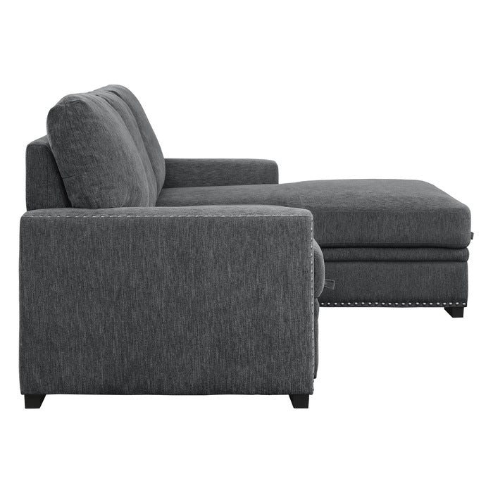 9468CC*2RC2L (2)2-Piece Sectional with Pull-out Bed and Right Chaise with Hidden Storage - 9468CC*2RC2L