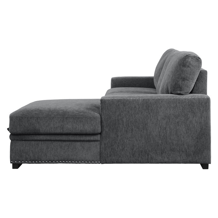 9468CC*2RC2L (2)2-Piece Sectional with Pull-out Bed and Right Chaise with Hidden Storage - 9468CC*2RC2L