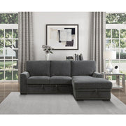 9468CC*2RC2L (2)2-Piece Sectional with Pull-out Bed and Right Chaise with Hidden Storage - 9468CC*2RC2L