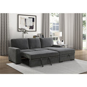 9468CC*2RC2L (2)2-Piece Sectional with Pull-out Bed and Right Chaise with Hidden Storage - 9468CC*2RC2L