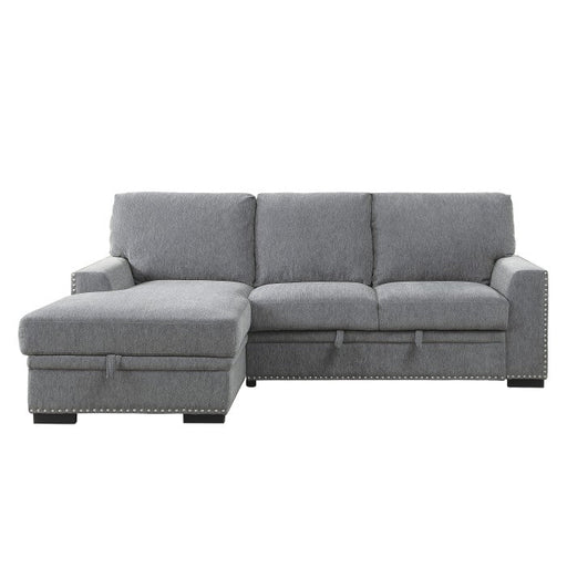 9468DG*2LC2R (2)2-Piece Sectional with Pull-out Bed and Left Chaise with Hidden Storage - 9468DG*2LC2R