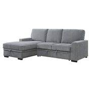 9468DG*2LC2R (2)2-Piece Sectional with Pull-out Bed and Left Chaise with Hidden Storage - 9468DG*2LC2R
