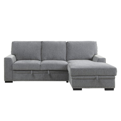 9468DG*2RC2L (2)2-Piece Sectional with Pull-out Bed and Right Chaise with Hidden Storage - 9468DG*2RC2L