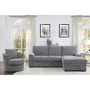 9468DG*2RC2L (2)2-Piece Sectional with Pull-out Bed and Right Chaise with Hidden Storage - 9468DG*2RC2L