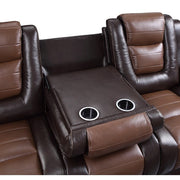 9470BR-3 Double Reclining Sofa with Center Drop-Down Cup Holders - 9470BR-3