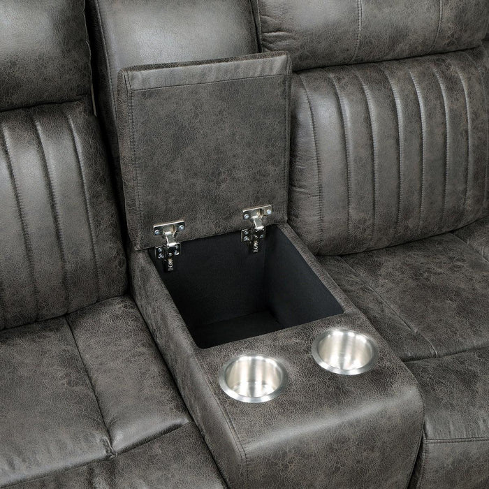 Centeroak 3-Piece Reclining Sectional 9479Brg*Sc | Homelegance