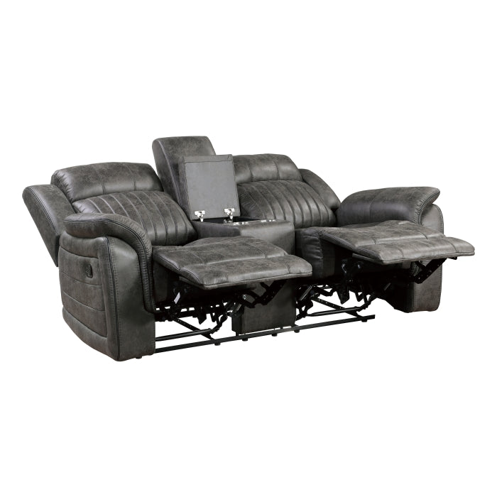 9479BRG-2 Double Reclining Love Seat with Center Console - 9479BRG-2