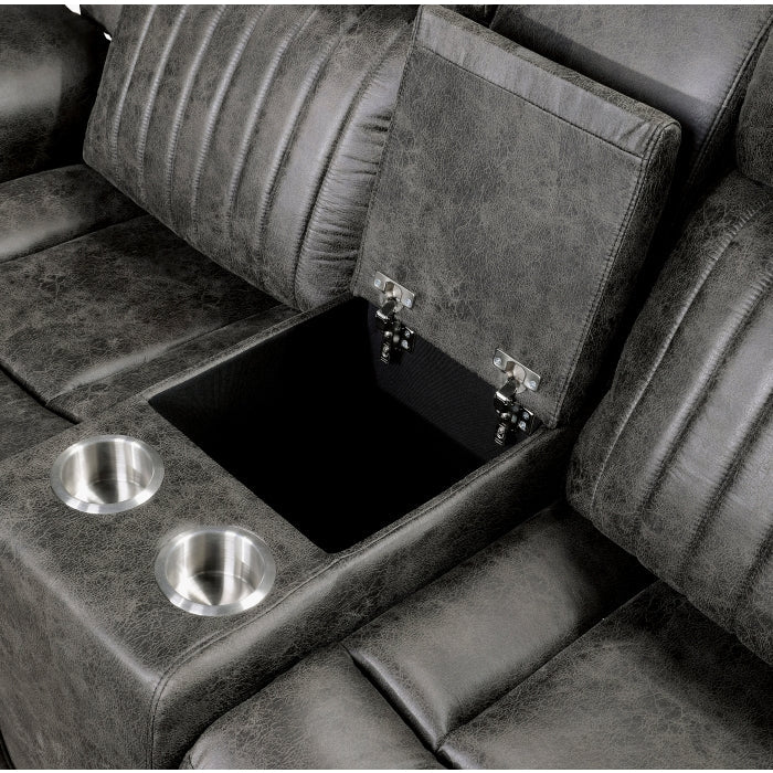 9479BRG-2 Double Reclining Love Seat with Center Console - 9479BRG-2