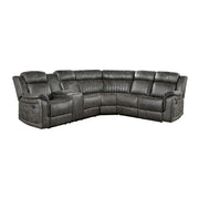 9479BRG*SC (3)3-Piece Reclining Sectional with Left Console - 9479BRG*SC