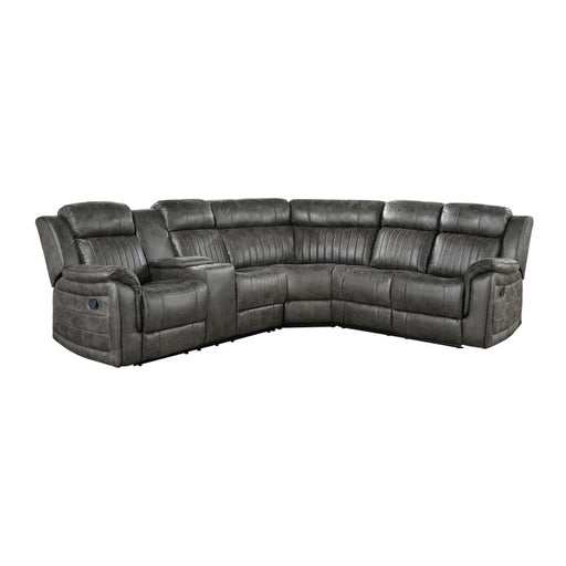 9479BRG*SC (3)3-Piece Reclining Sectional with Left Console - 9479BRG*SC
