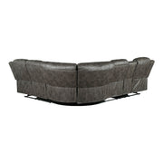 9479BRG*SC (3)3-Piece Reclining Sectional with Left Console - 9479BRG*SC