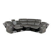9479BRG*SC (3)3-Piece Reclining Sectional with Left Console - 9479BRG*SC