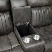 9479BRG*SC (3)3-Piece Reclining Sectional with Left Console - 9479BRG*SC