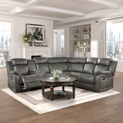 9479BRG*SC (3)3-Piece Reclining Sectional with Left Console - 9479BRG*SC