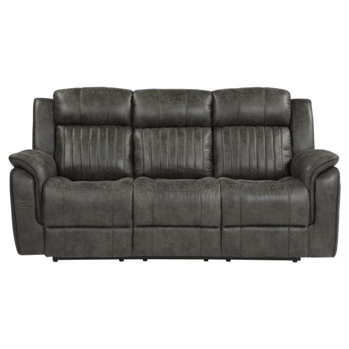 Centeroak Double Reclining Sofa In Gray 9479Brg-3 | Homelegance