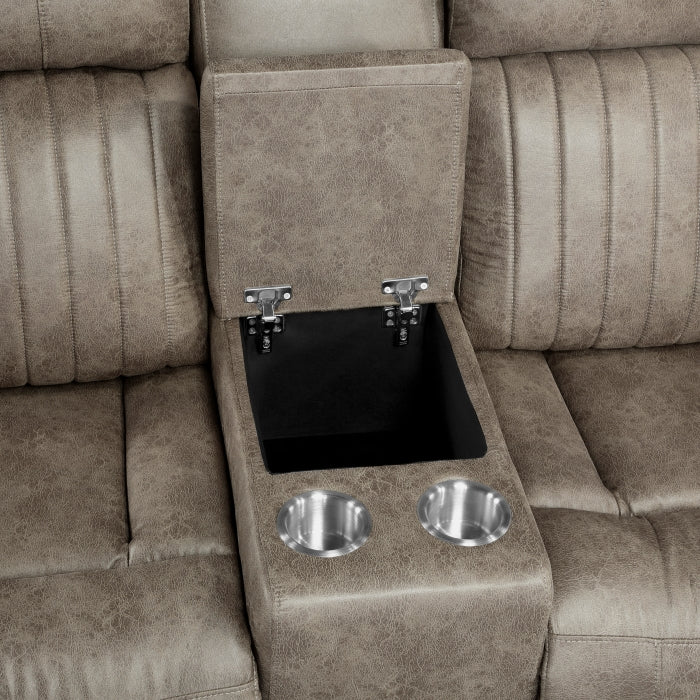 9479SDB-2 Double Reclining Love Seat with Center Console - 9479SDB-2