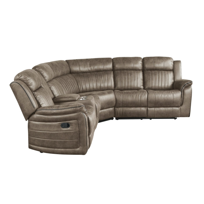 9479SDB*SC (3)3-Piece Reclining Sectional with Left Console - 9479SDB*SC