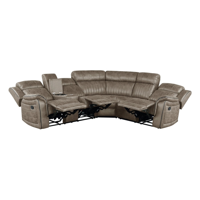9479SDB*SC (3)3-Piece Reclining Sectional with Left Console - 9479SDB*SC
