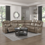 9479SDB*SC (3)3-Piece Reclining Sectional with Left Console - 9479SDB*SC