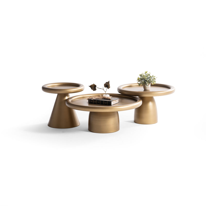 950 Gold 3 Pc Coffee Table Set - DMV FurnitureCoffee Table