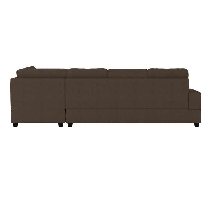 9507CHC*3OT (3)3-Piece Reversible Sectional with Drop-Down Cup Holders and Storage Ottoman - 9507CHC*3OT