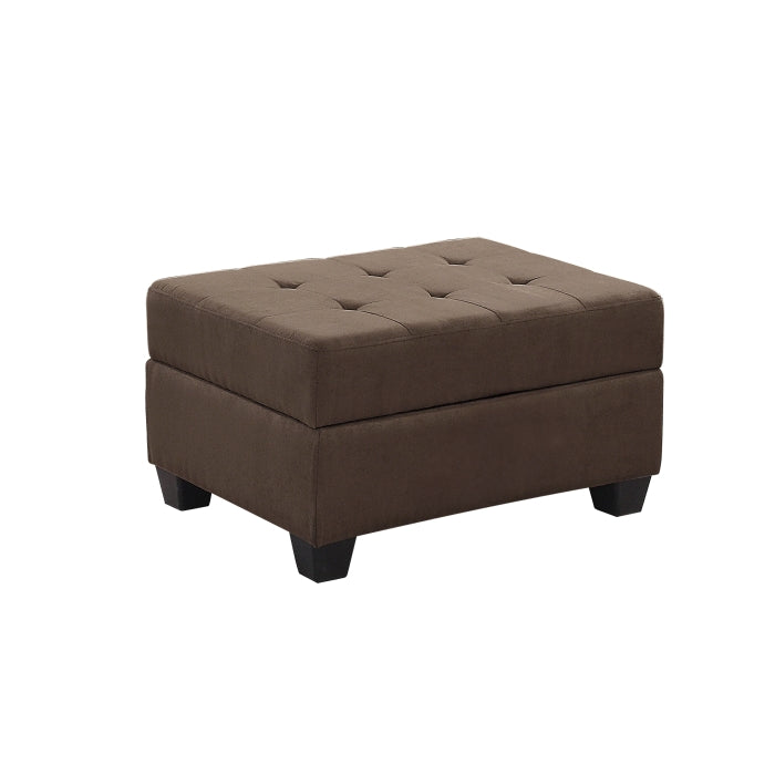 9507CHC*3OT (3)3-Piece Reversible Sectional with Drop-Down Cup Holders and Storage Ottoman - 9507CHC*3OT