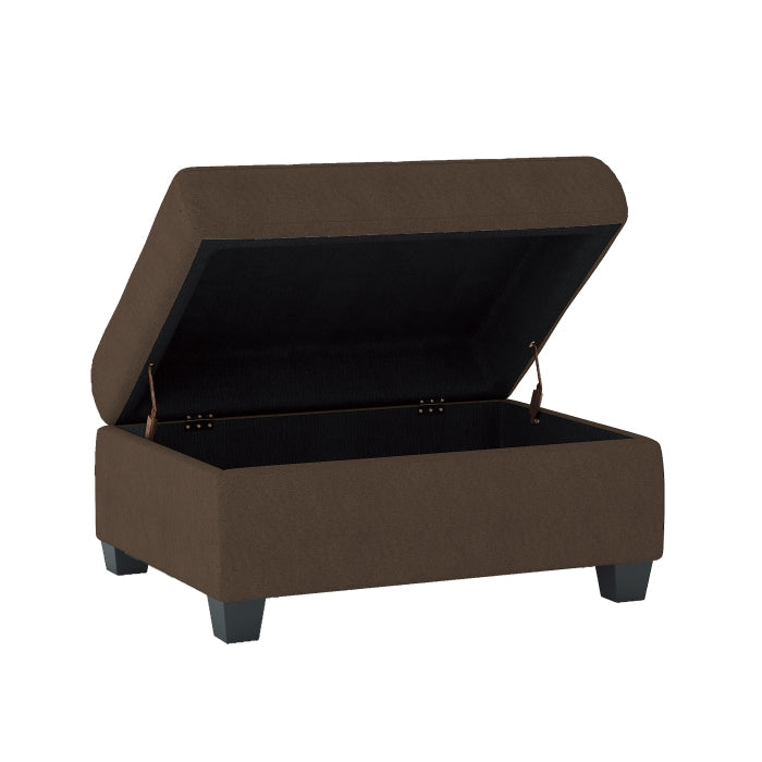 9507CHC*3OT (3)3-Piece Reversible Sectional with Drop-Down Cup Holders and Storage Ottoman - 9507CHC*3OT