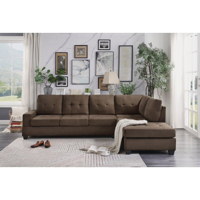 9507CHC*SC (2)2-Piece Reversible Sectional with Drop-Down Cup Holders - 9507CHC*SC