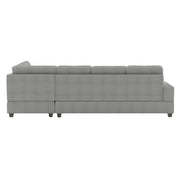 9507GRY*SC (2)2-Piece Reversible Sectional with Drop-Down Cup Holders - 9507GRY*SC