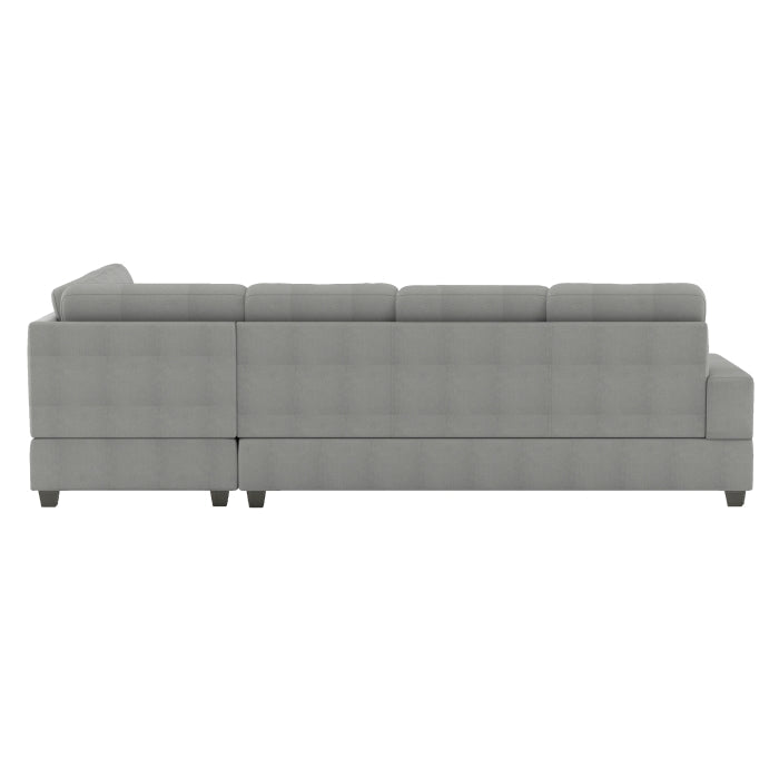 9507GRY*SC (2)2-Piece Reversible Sectional with Drop-Down Cup Holders - 9507GRY*SC