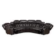 9508DB*SCPW (3)3-Piece Power Reclining Sectional with Consoles, Speakers, Subwoofer and LED Lighting - 9508DB*SCPW