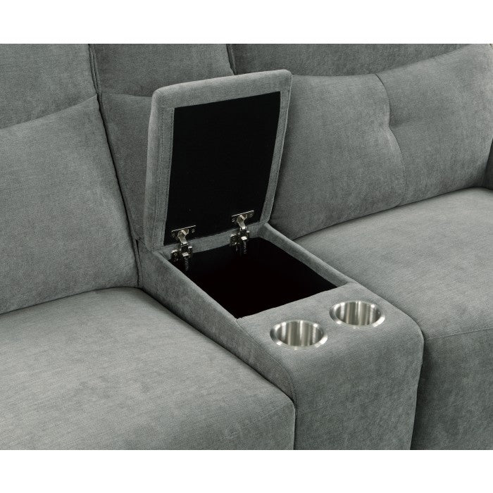 9509DG*6LRPWH5R (6)6-Piece Modular Power Reclining Sectional with Power Headrests, Right Chaise and USB Ports - 9509DG*6LRPWH5R