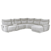 9509MGY*6LR5R (6)6-Piece Modular Reclining Sectional with Right Chaise - 9509MGY*6LR5R
