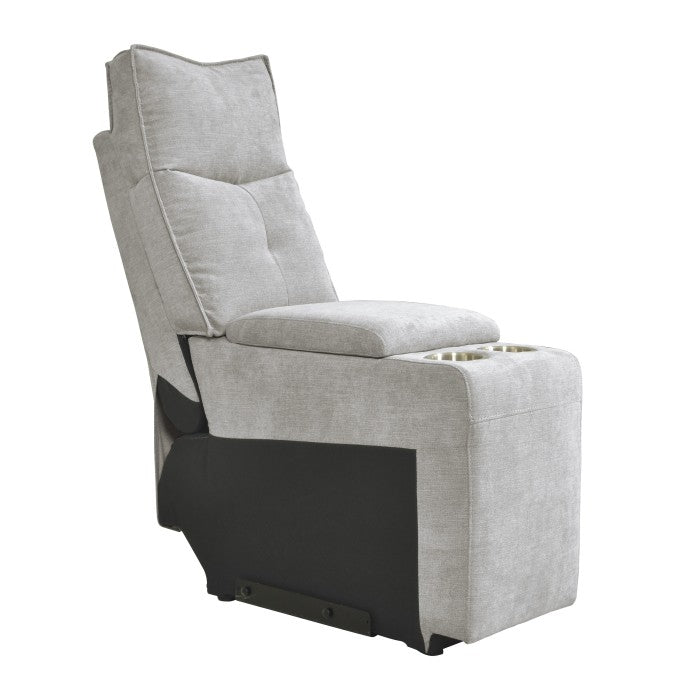 9509MGY*6LRRRPWH (6)6-Piece Modular Power Reclining Sectional with Power Headrests and USB Ports - 9509MGY*6LRRRPWH