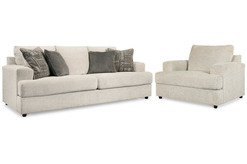 Soletren Stone Sofa Sleeper and Oversized Chair -  Ashley - DMV Furniture
